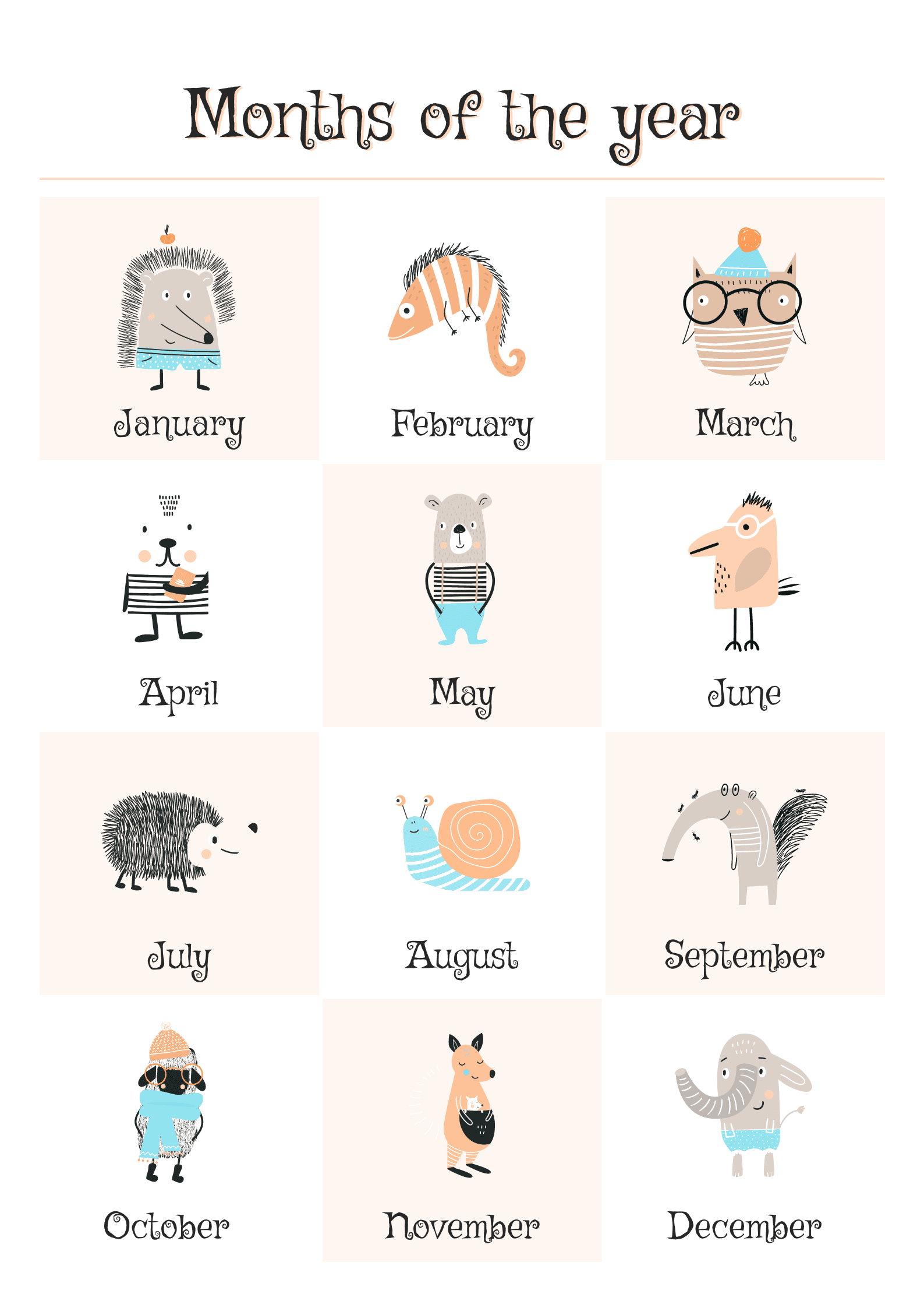 white-background-animals-illustration-months-of-the-year-poster-template-thumbnail-img