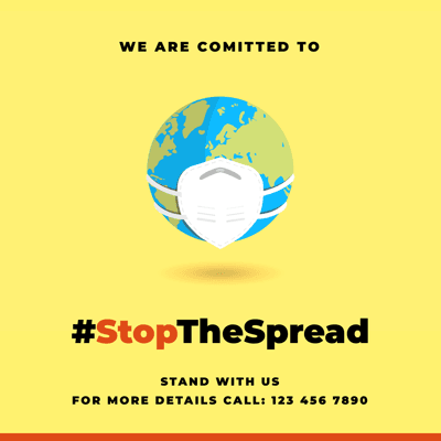 yellow-background-earth-wearing-mask-stop-the-spread-instagram-post-template-thumbnail-img